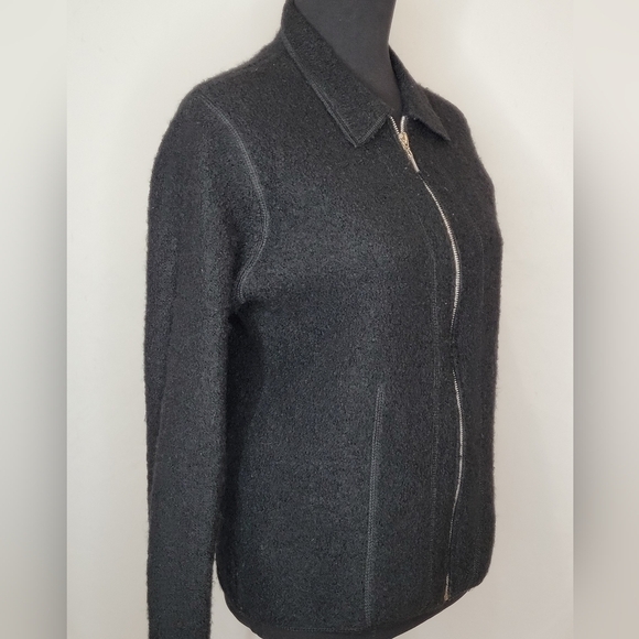 Style & Co. Vintage Full Zip Wool Jacket - Size MP - Picture 3 of 6